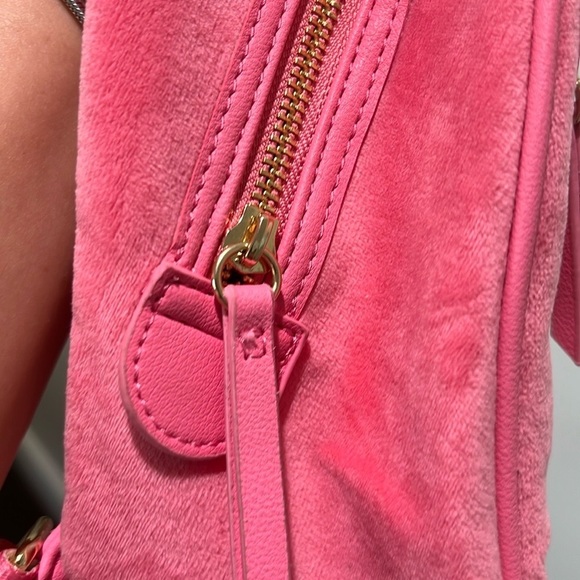 NWT Juicy Couture Pink Lemonade Velour Bog Spencer Backpack main image 5